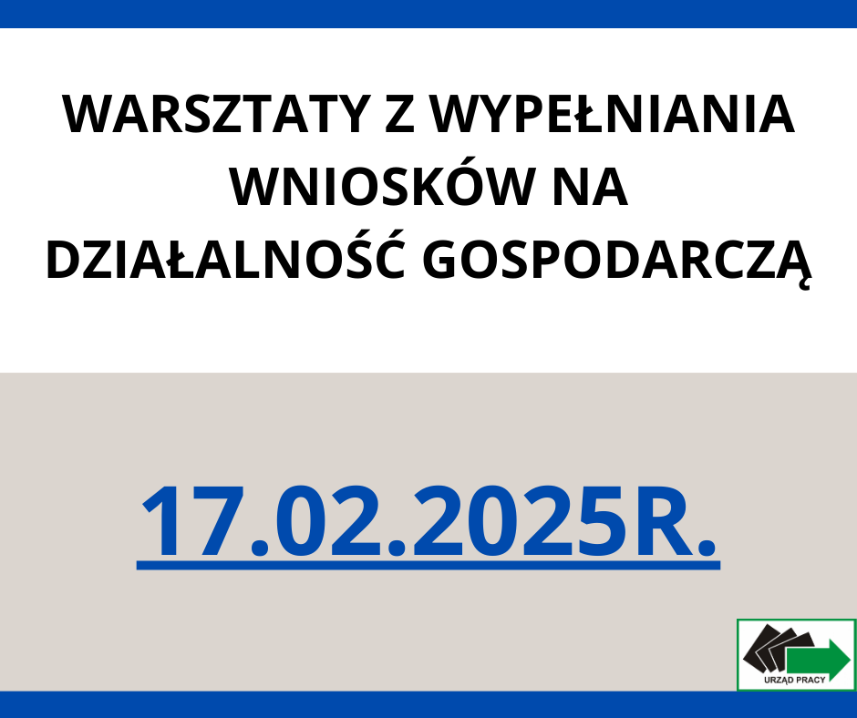 Zdjęcie artykułu Warsztaty z wypełniania wniosków na działalność gospodarczą