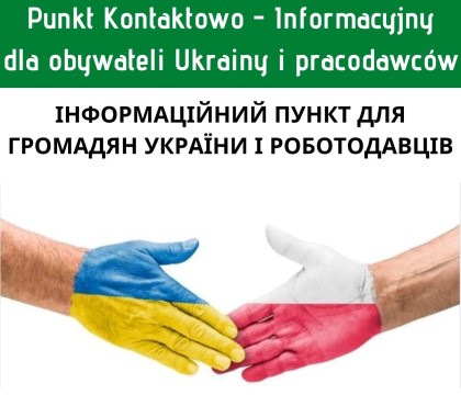 Obrazek dla: Punkt kontaktowo - informacyjny dla obywateli Ukrainy i pracodawców