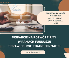 Zdjęcie artykułu Wsparcie na rozwój firmy w ramach Funduszu Sprawiedliwej...